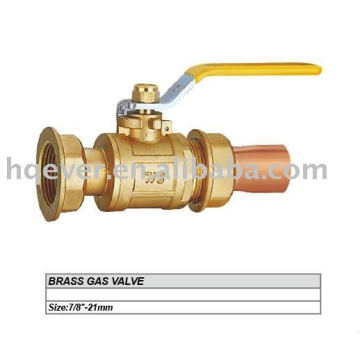 7/8" CE brass gas valve